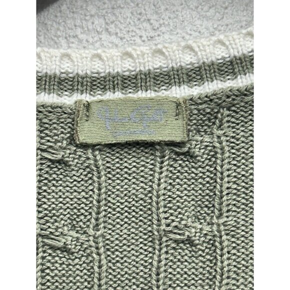 John Galt Brandy Melville V Neck Cable Knit Sweater Vest One size Sage Green - Picture 4 of 5